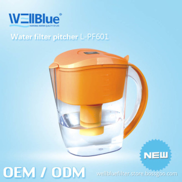 Plastic Water Pitcher with Alkaline Filter Replacement (pH 8.5-10.4, ORP -150mv to-300mv)